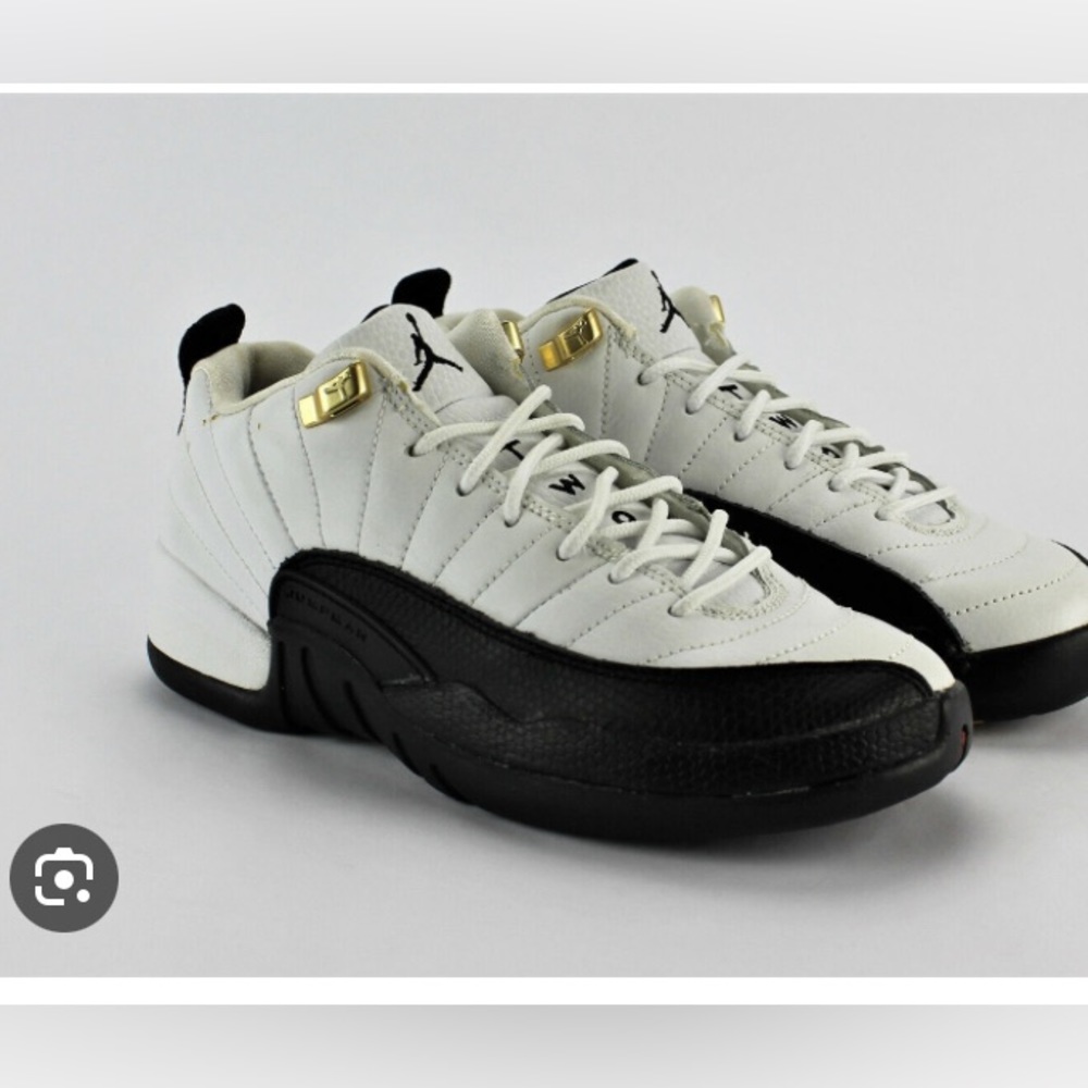 Vintage Air Jordan 12 Retro Low GS White Black Taxi Yellow 2004 size 6 - Picture 5 of 16